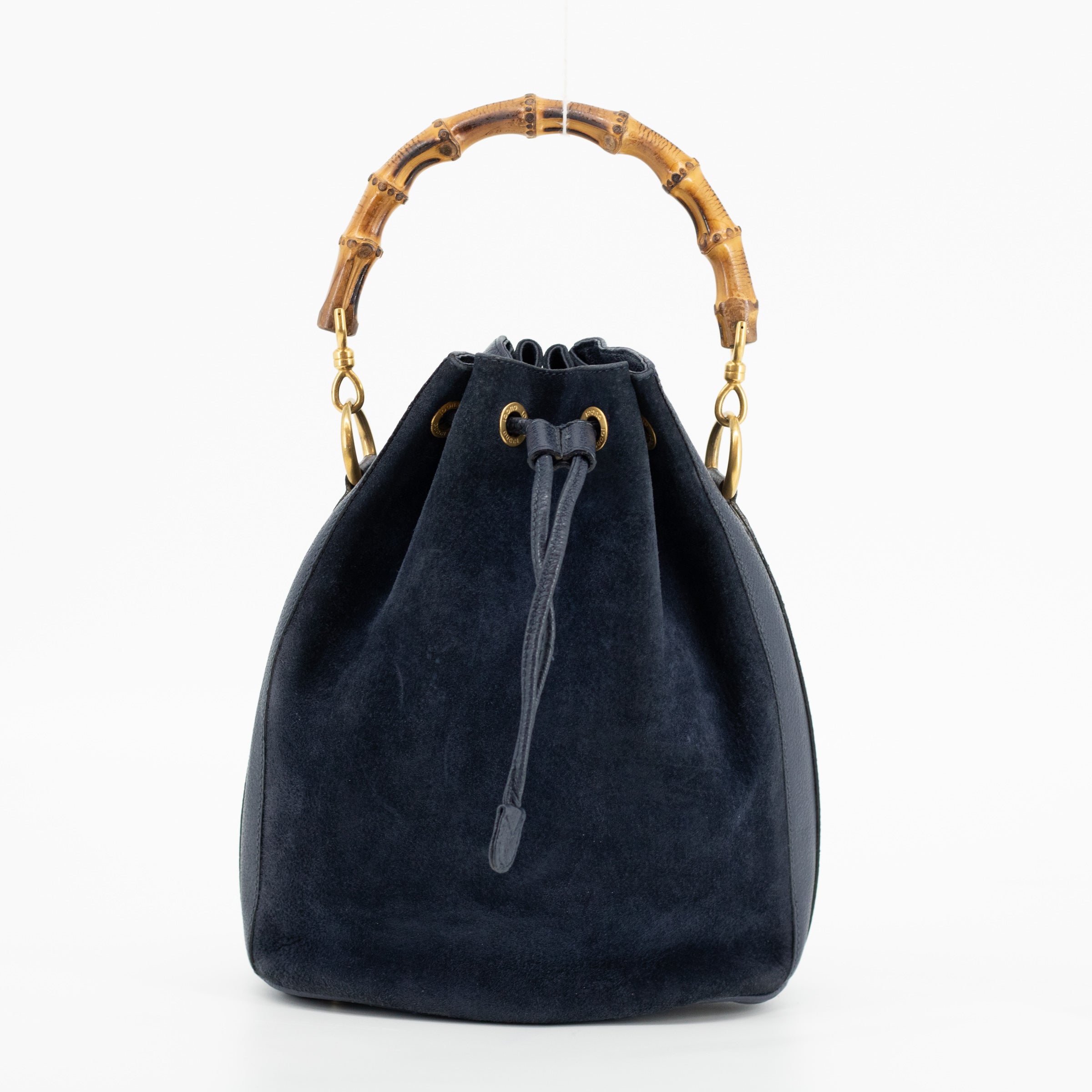 Gucci suede orders bamboo handle shoulder bag