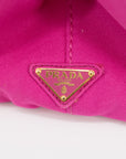 Prada Pink Canapa Logo Large Tote  