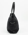 Chanel Black Travel Ligne Zip Tote