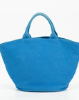 Prada Blue Canapa Logo Handle Tote