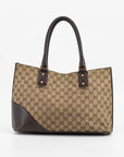 Gucci GG Canvas/Leather Hasler Horsebit Tote Bag