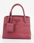 Prada Pink Saffiano Cuir Calfskin Monochrome Shoulder Bag Astrale