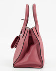 Prada Pink Saffiano Cuir Calfskin Monochrome Shoulder Bag Astrale