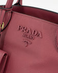 Prada Pink Saffiano Cuir Calfskin Monochrome Shoulder Bag Astrale