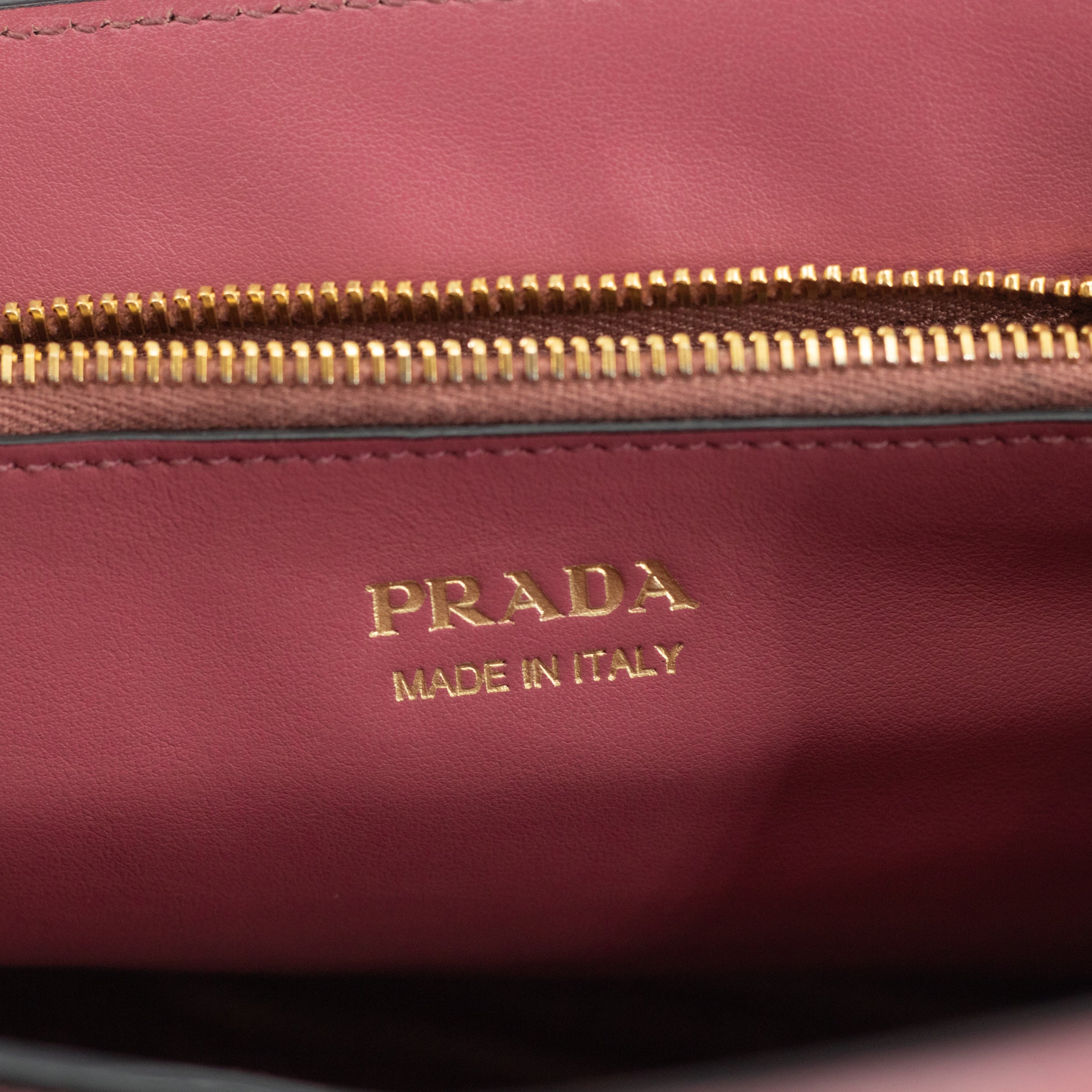 Prada Pink Saffiano Cuir Calfskin Monochrome Shoulder Bag Astrale