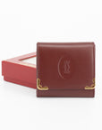 Cartier Red Leather Coin Pouch