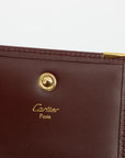 Cartier Red Leather Coin Pouch