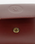 Cartier Red Leather Coin Pouch