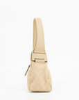 Gucci Beige GG Canvas Pochette Wide Shoulder Bag