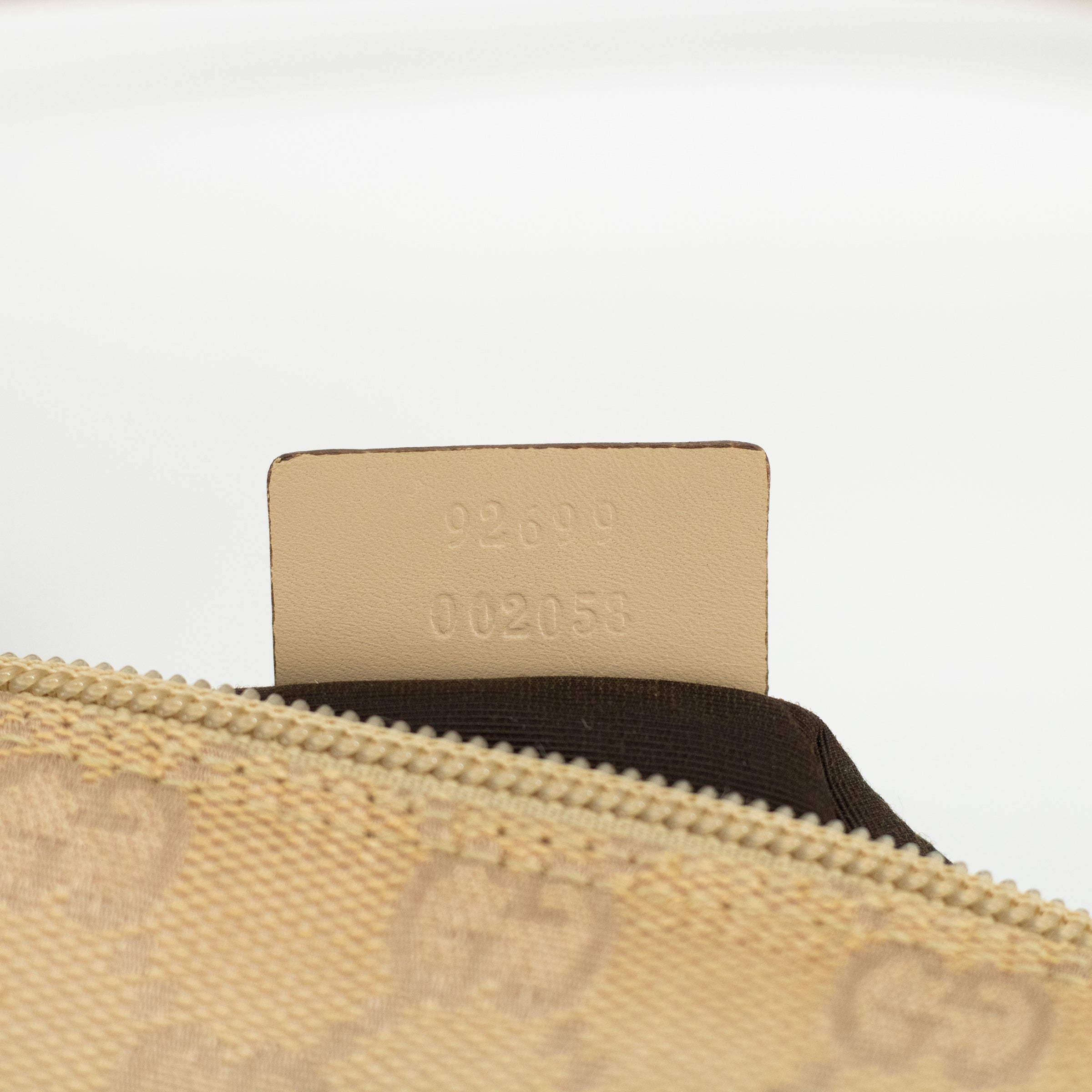 Gucci Beige GG Canvas Pochette Wide Shoulder Bag