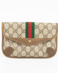 Gucci GG Supreme Brown Sherry Pouch