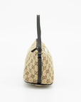 Gucci GG Canvas Brown Boat Pochette Bag