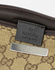 Gucci GG Canvas Brown Boat Pochette Bag