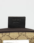 Gucci GG Canvas Boat Pochette Brown 