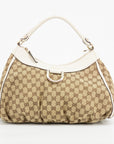 Gucci GG Canvas One Handle Brown Shoulder Bag