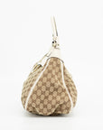 Gucci GG Canvas One Handle Brown Shoulder Bag