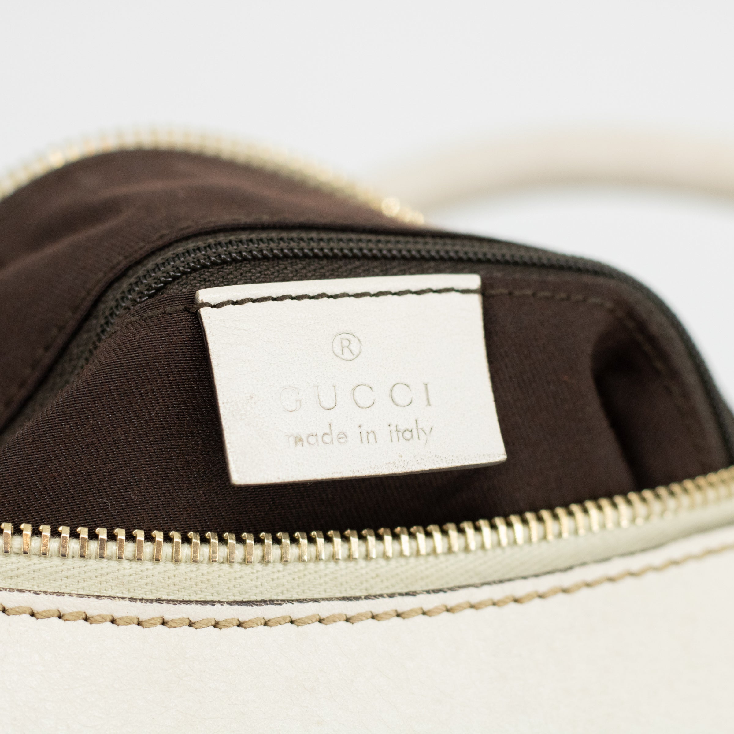 Gucci GG Canvas One Handle Brown Shoulder Bag