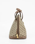 Gucci GG Canvas Brown Dome Half Moon Handbag