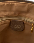 Gucci GG Canvas Brown Dome Half Moon Handbag