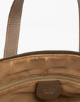 Gucci GG Canvas Brown Dome Half Moon Handbag