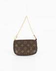 Louis Vuitton Monogram Mini Pochette Accessories Brown Mini Bag