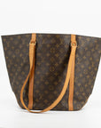 Louis Vuitton Monogram Brown Canvas Sac Shopping Tote