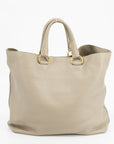 Prada Grey Leather 2Way Shopping Bag