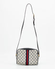 Gucci GG Navy Coated Canvas/Leather Supreme Shoulder Bag