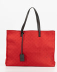 Gucci GG Red Canvas Synthetic Tote Bag