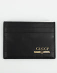 Gucci Gold Logo Card Holder 