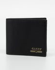 Gucci Black Gold Logo Bifold 