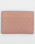 Gucci Guccissima Pale Pink Card Holder 