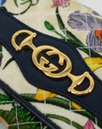 Gucci Multicolor Horsebit Interlocking G Canvas Floral Long Wallet