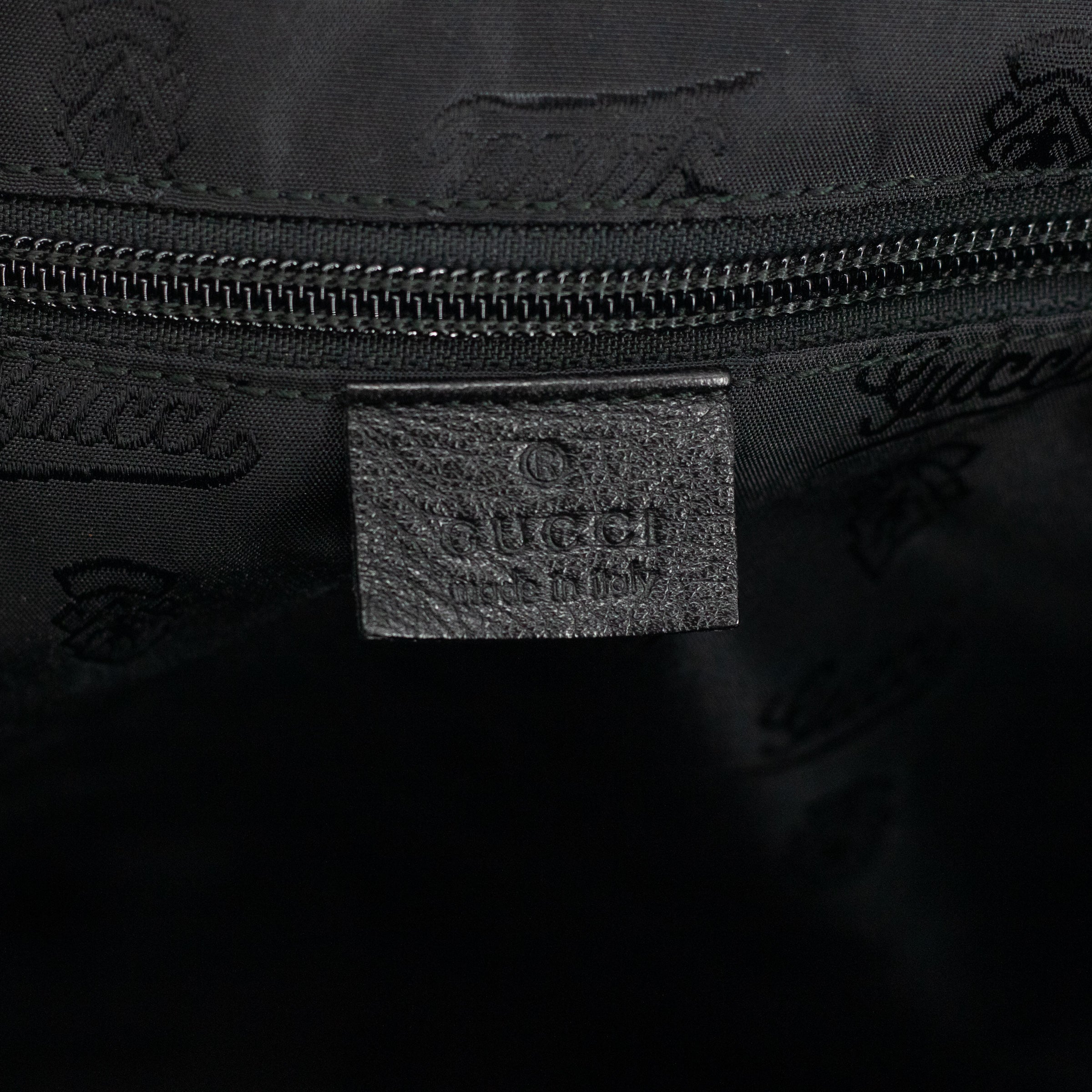 Gucci GG Leather Black Sima Tote Bag