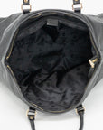 Gucci GG Leather Black Sima Tote Bag