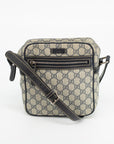 Gucci GG Coated Canvas Navy Crossbody Bag 