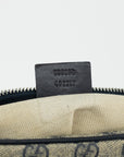 Gucci GG Coated Canvas Navy Crossbody Bag 