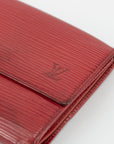 Louis Vuitton Red Epi Compact Wallet 