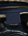 Gucci Navy Patent Leather Soho Chain Shoulder Bag