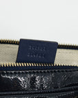 Gucci Navy Patent Leather Soho Chain Shoulder Bag