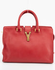 YSL Red Cabas Leather 2WAY Crossbody 