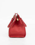 YSL Red Cabas Leather 2WAY Crossbody 