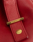 YSL Red Cabas Leather 2WAY Crossbody 