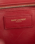 YSL Red Cabas Leather 2WAY Crossbody 