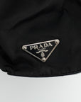 Prada Black Tessuto Nylon x Leather Tote Bag 