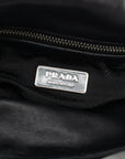 Prada Black Tessuto Nylon x Leather Tote Bag 