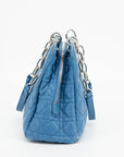 Christian Dior Lambskin Cannage Lady Dior Blue