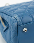 Christian Dior Lambskin Cannage Lady Dior Blue