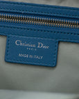 Christian Dior Lambskin Cannage Lady Dior Blue