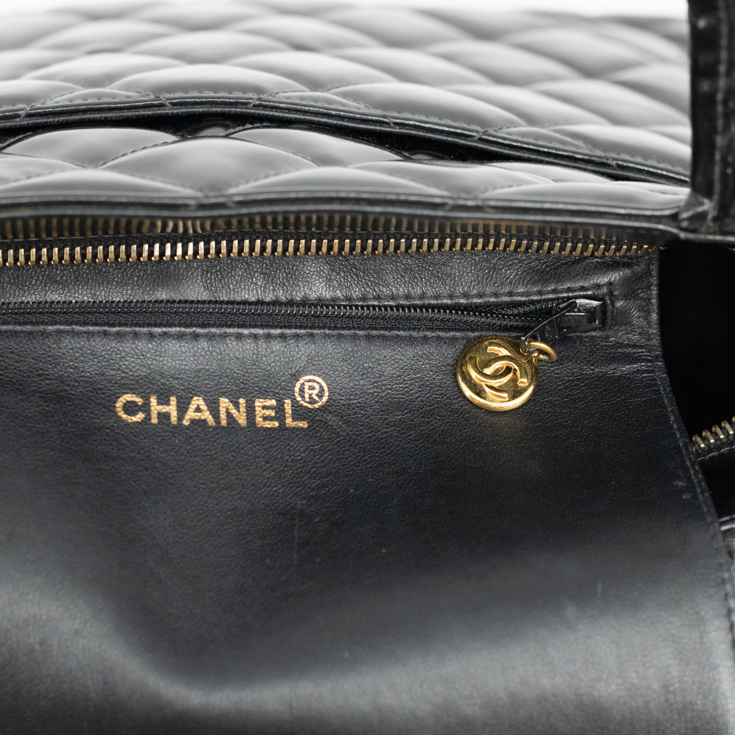 Chanel Classic Style Reprint Tote Hand Bag Patent Enamel Tote Bag